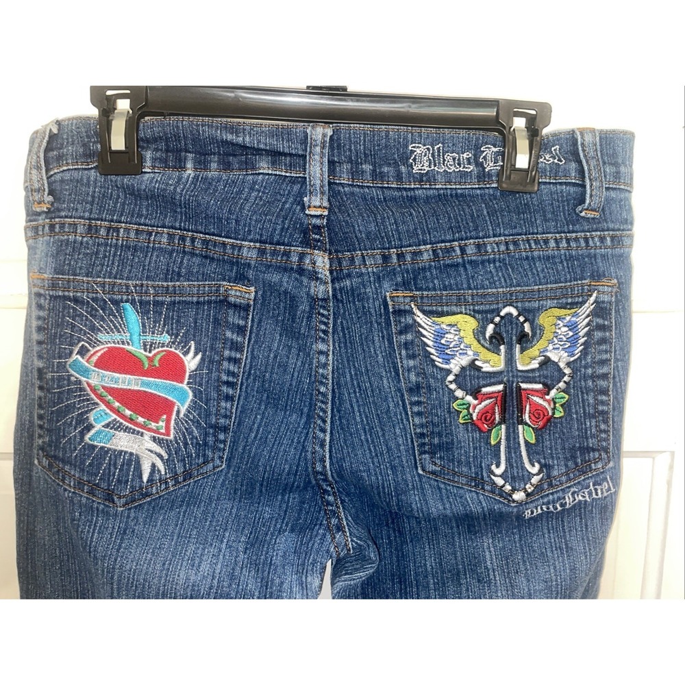 Blac Label Premium Jeans Y2K Embroidered Details Pockets 13/14‎